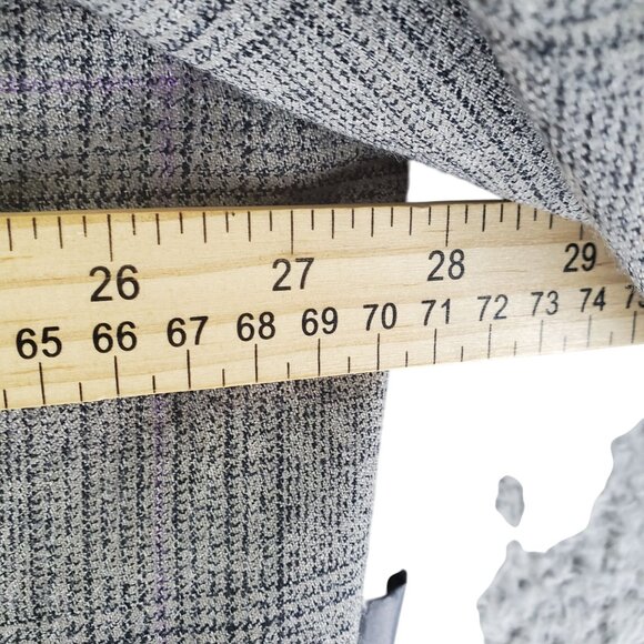 Royal Diamond Suit Mens 56R 50x26 Gray Plaid Wool Three Piece Set - Picture 3 of 16